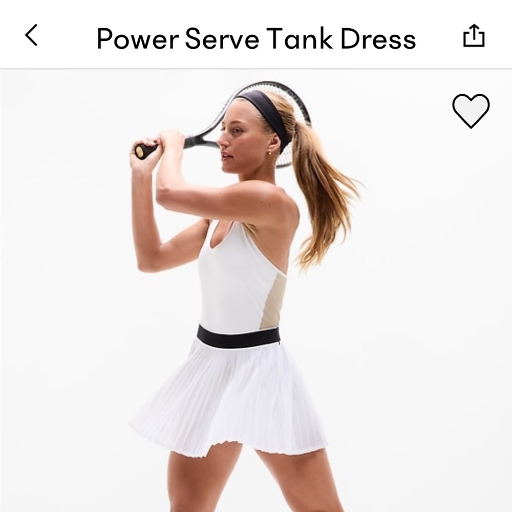 Athleta White and Black Mini Dress